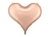 Foil balloon Heart, 75x64.5 cm, rose gold Partydeco