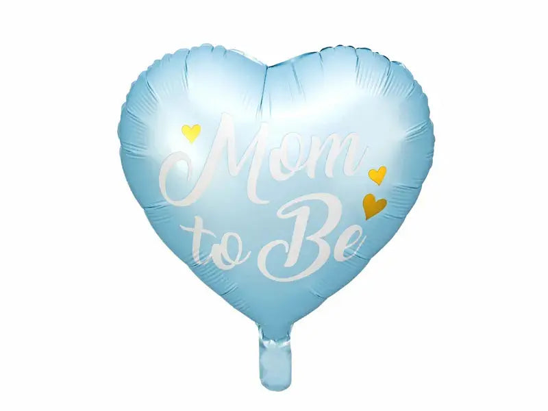 Foil balloon Mom to Be, 35cm, blue Partydeco