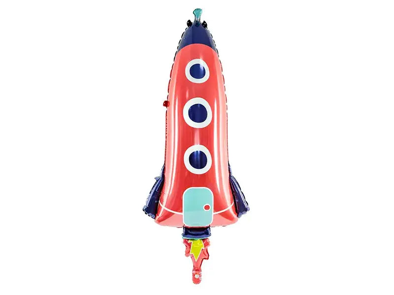 Foil balloon Rocket, 44x115cm, mix Partydeco