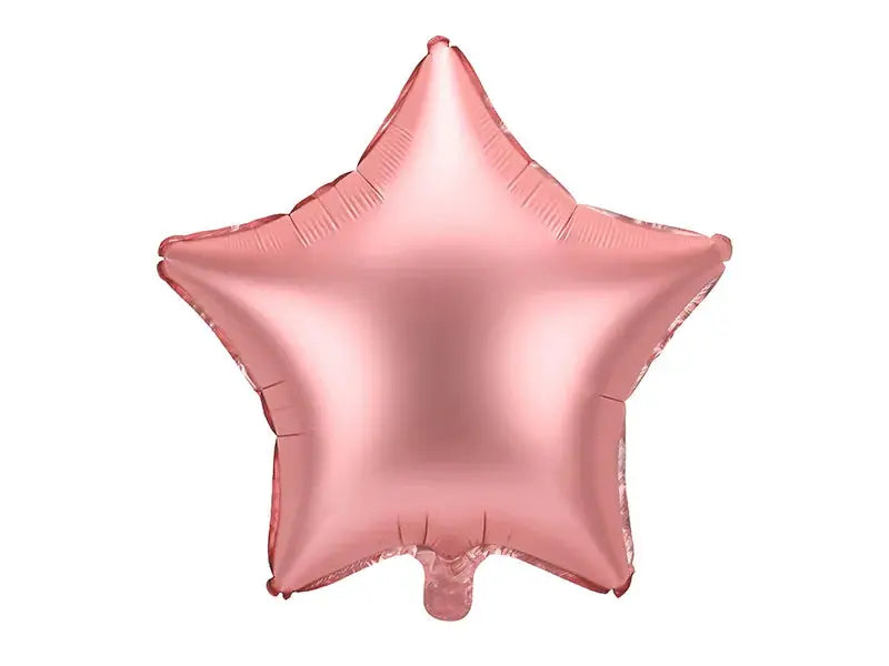 Foil balloon Star, 48cm, rose gold Partydeco