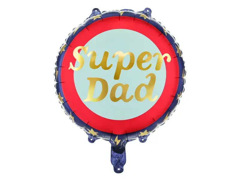 Foil balloon Super Dad, 45 cm, mix Partydeco