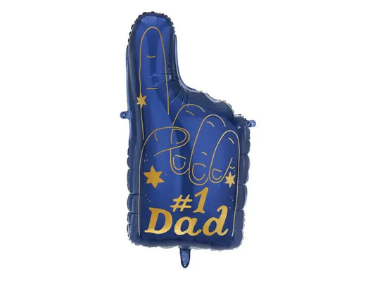 Foil balloon #1 Dad, 46 x 86.5 cm, mix Partydeco