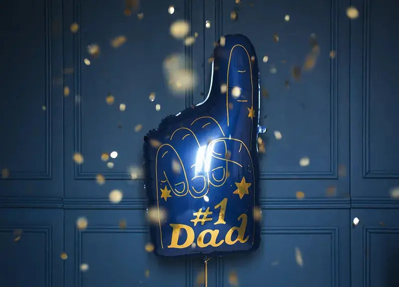 Foil balloon #1 Dad, 46 x 86.5 cm, mix Partydeco