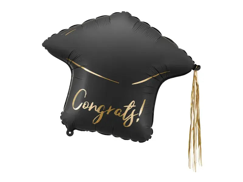 Foil balloon "Congrats!" cap, 60x55 cm, mix Partydeco