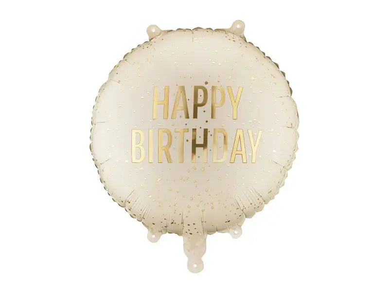 Foil balloon round Happy Birthday Partydeco