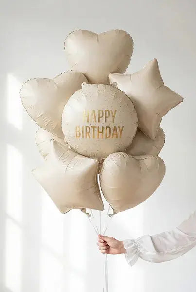 Foil balloon round Happy Birthday Partydeco