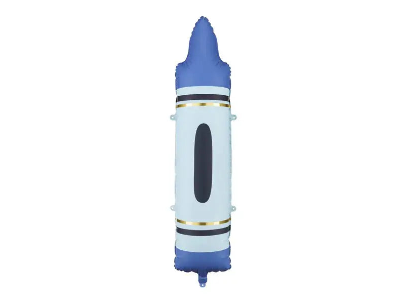 Foil balloons Crayons, blue, 23x104 cm Partydeco