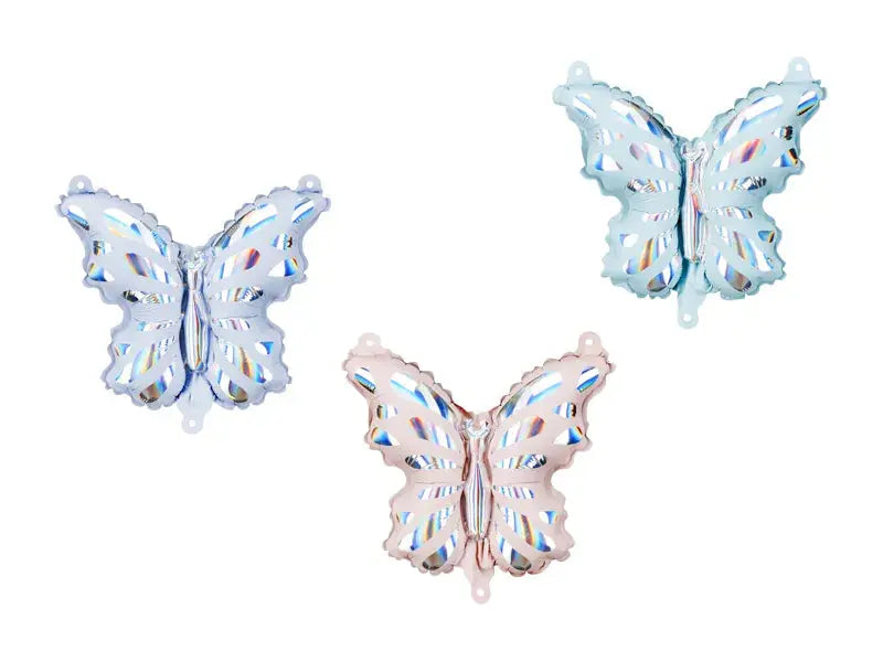 Foil balloons for Butterflies garlands, mix, 19x23 cm Partydeco