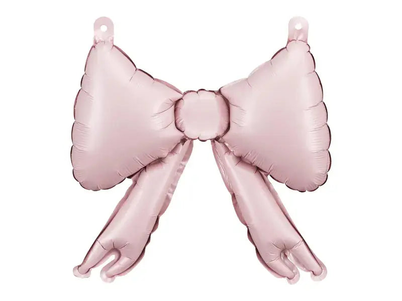 Foil balloons for garlands Bows, 25.5 x 25 cm, powder pink Partydeco