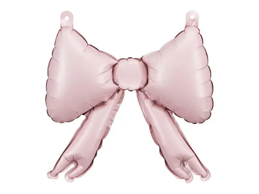 Foil balloons for garlands Bows, 25.5 x 25 cm, powder pink Partydeco
