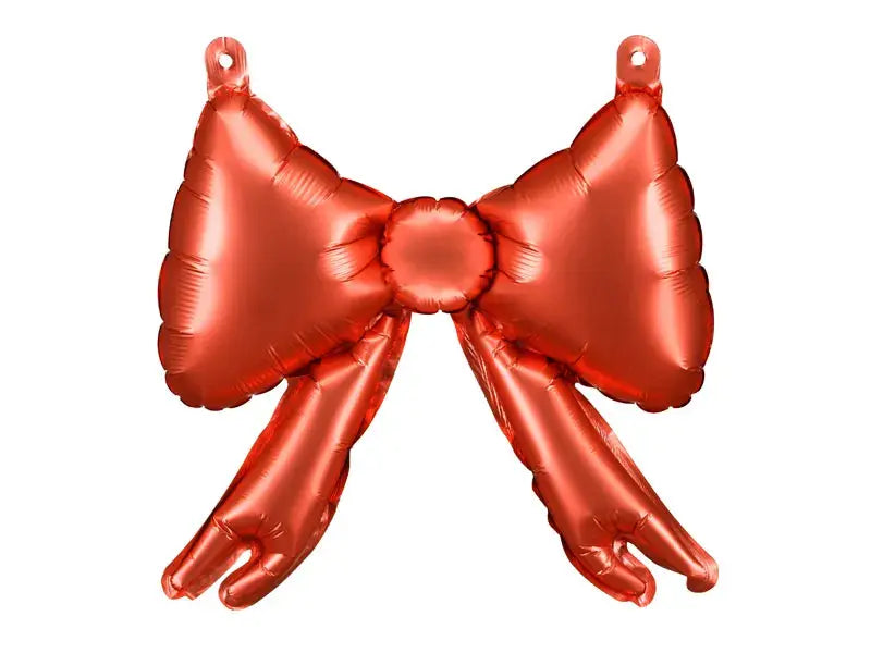 Foil balloons for garlands Bows, 25.5 x 25 cm, red Partydeco