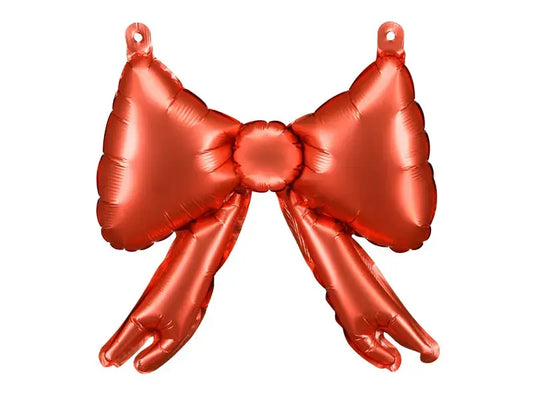 Foil balloons for garlands Bows, 25.5 x 25 cm, red Partydeco