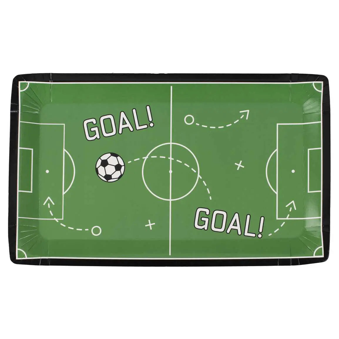 Football Pitch Paper Plates GingerRay