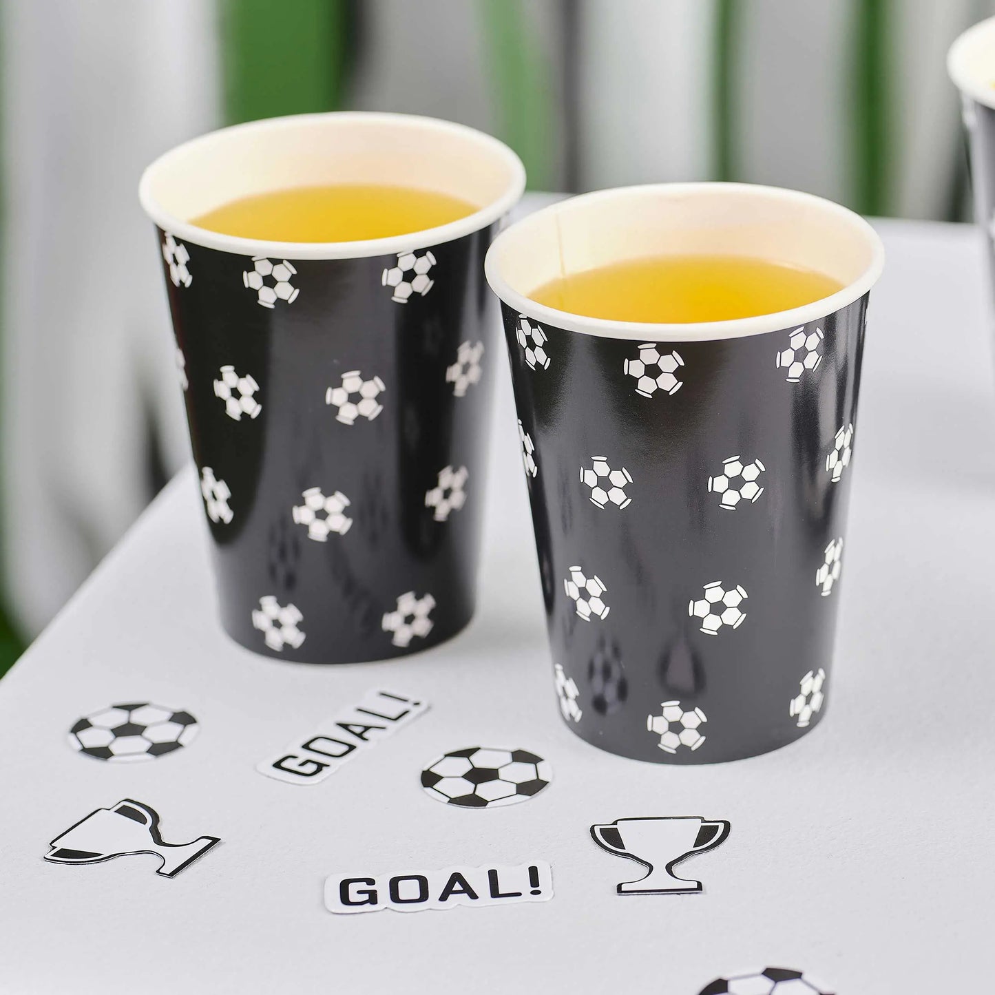 Football Print Paper Cups GingerRay