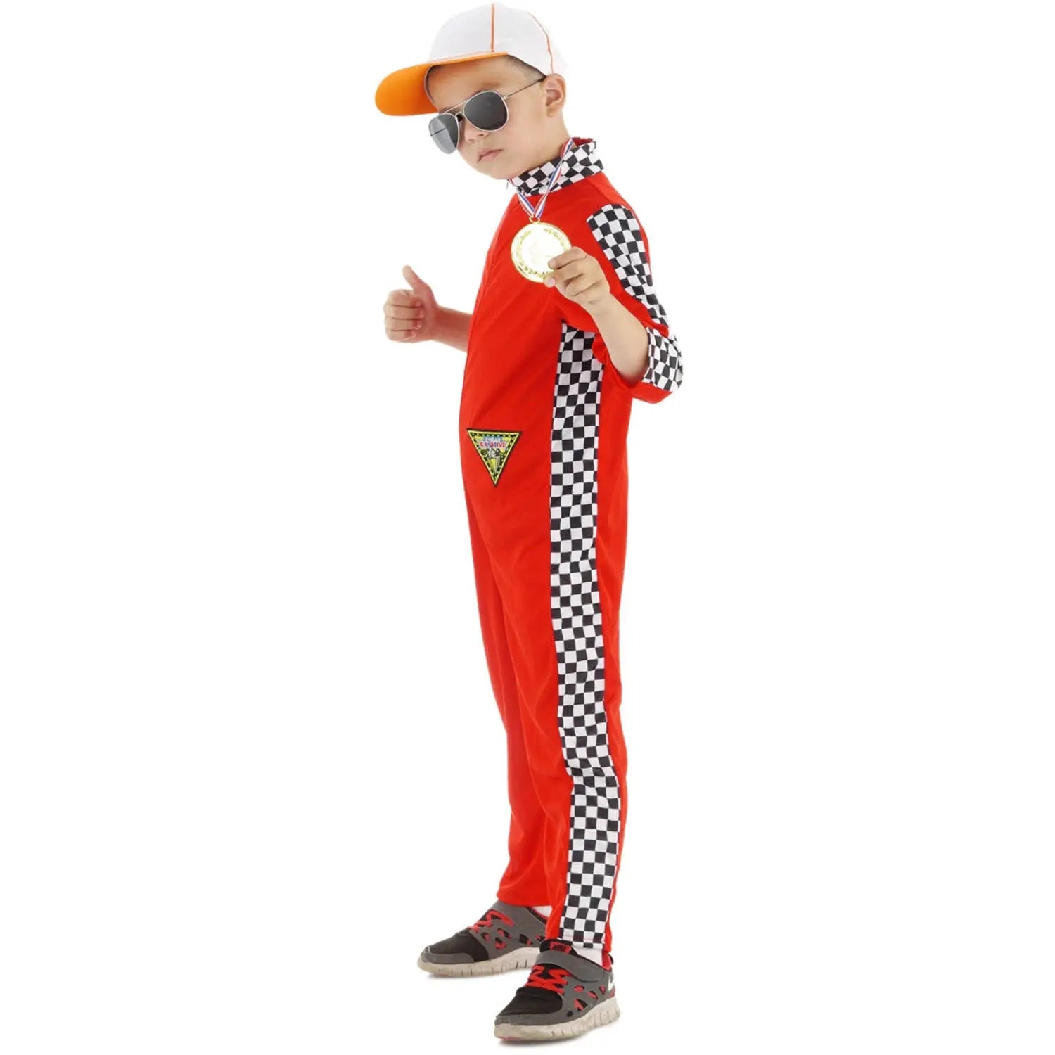 Formula 1 Racer Costume 2 pieces for Children - Size 116-134 Folat