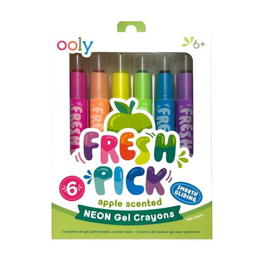Fresh Pick Scented Neon Gel Crayons – Set of 6 OOLY