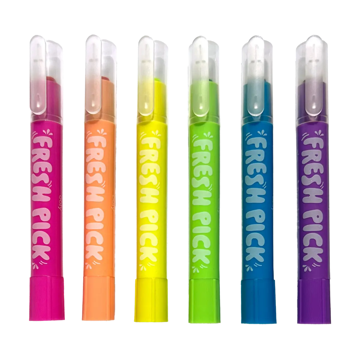 Fresh Pick Scented Neon Gel Crayons – Set of 6 OOLY