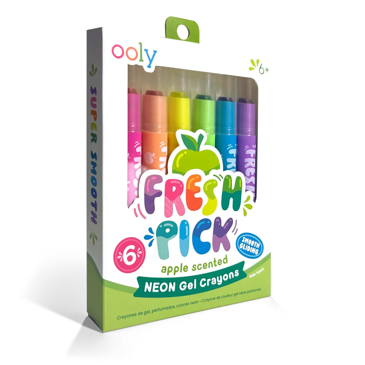 Fresh Pick Scented Neon Gel Crayons – Set of 6 OOLY