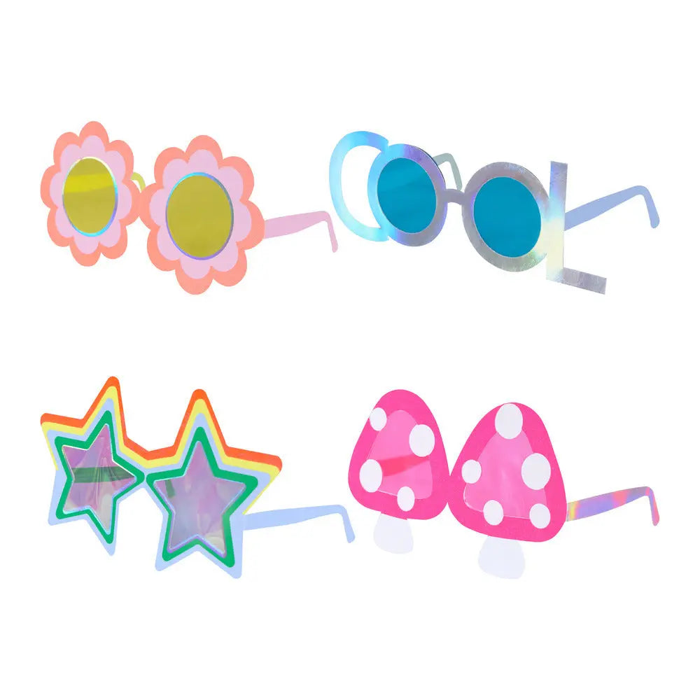 Fun shaped party glasses Meri Meri