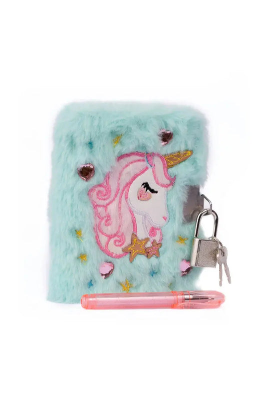 Furry Friends Journal with Lock & Pen - Unicorn Great Pretenders