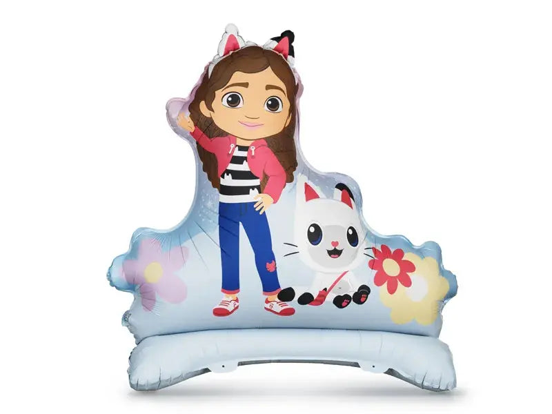 Gabi Cat House Standing Foil Balloon, 92x90.5 cm, mix Balloons World Store