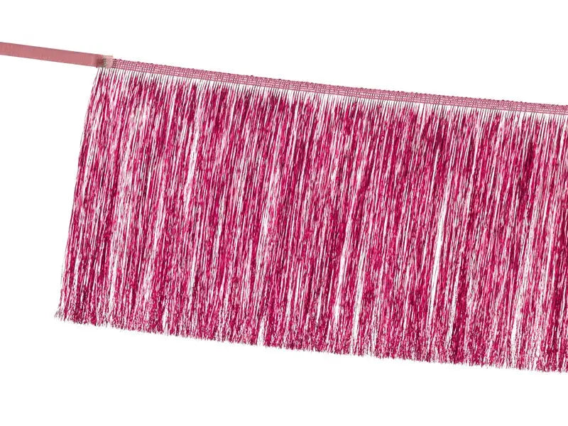 Garland tassels, pink Partydeco