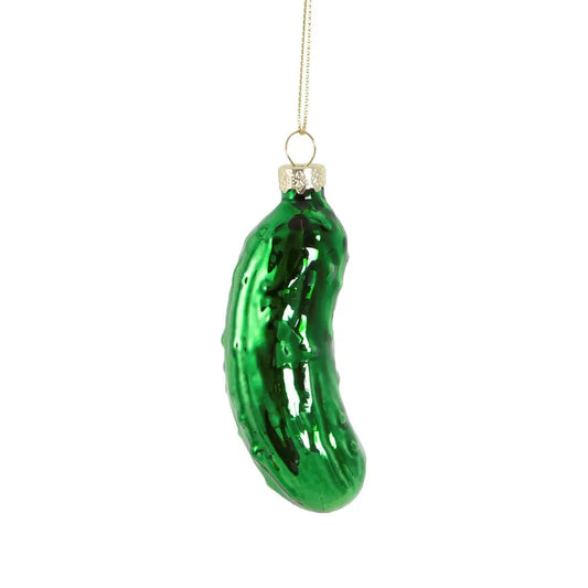 Gherkin Shaped Bauble Green - SASS & BELLE SASS AND BELLE