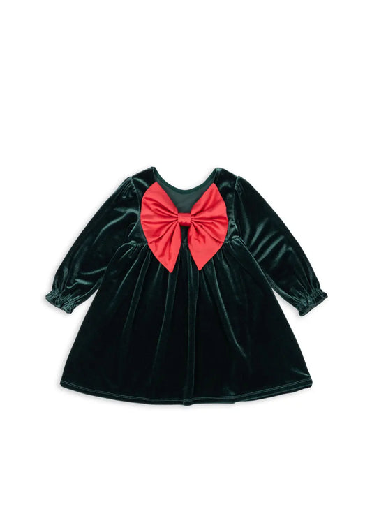 Gia Bow Dress - Pine Grove Konges Slojd