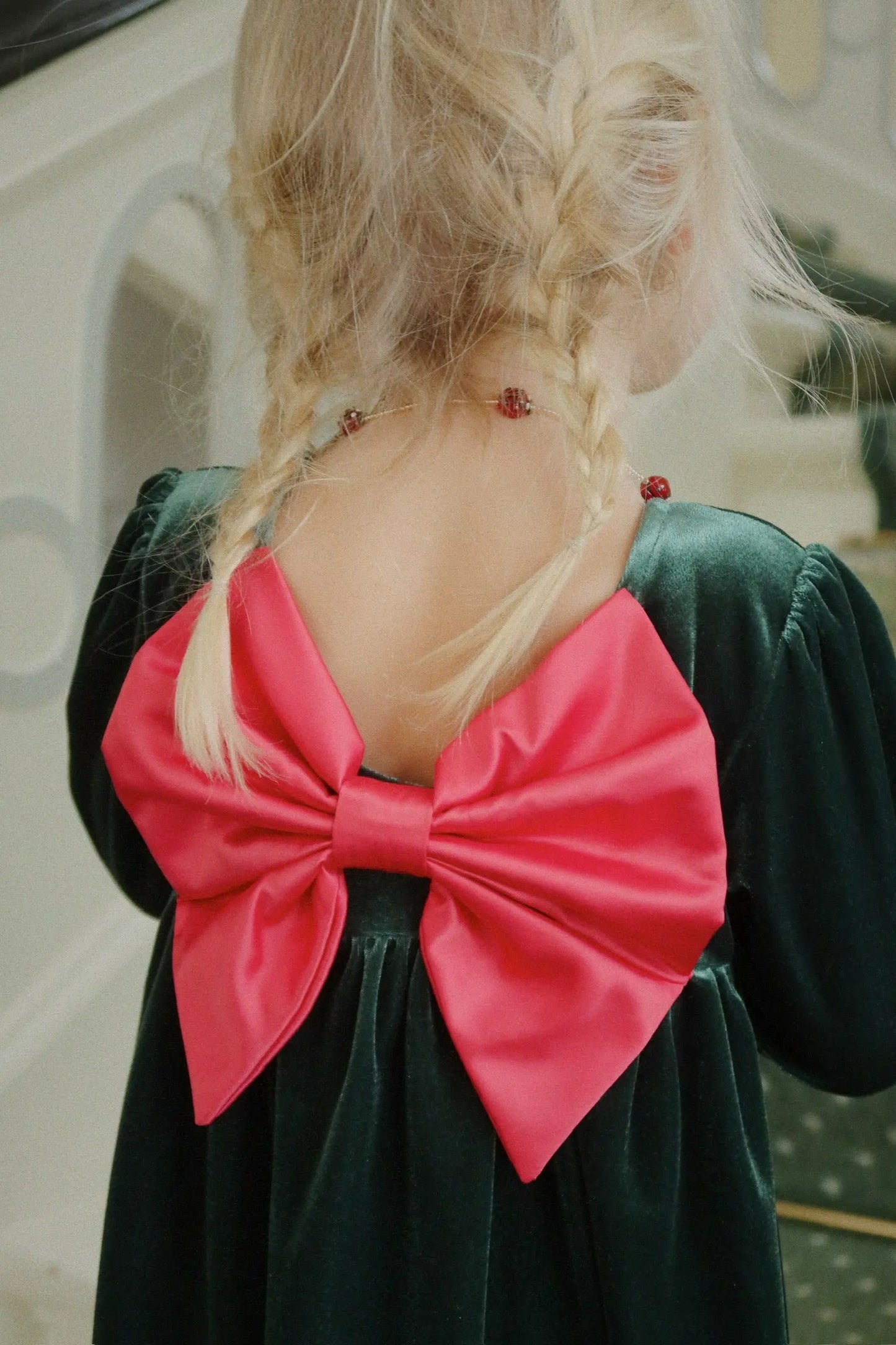 Gia Bow Dress - Pine Grove Konges Slojd