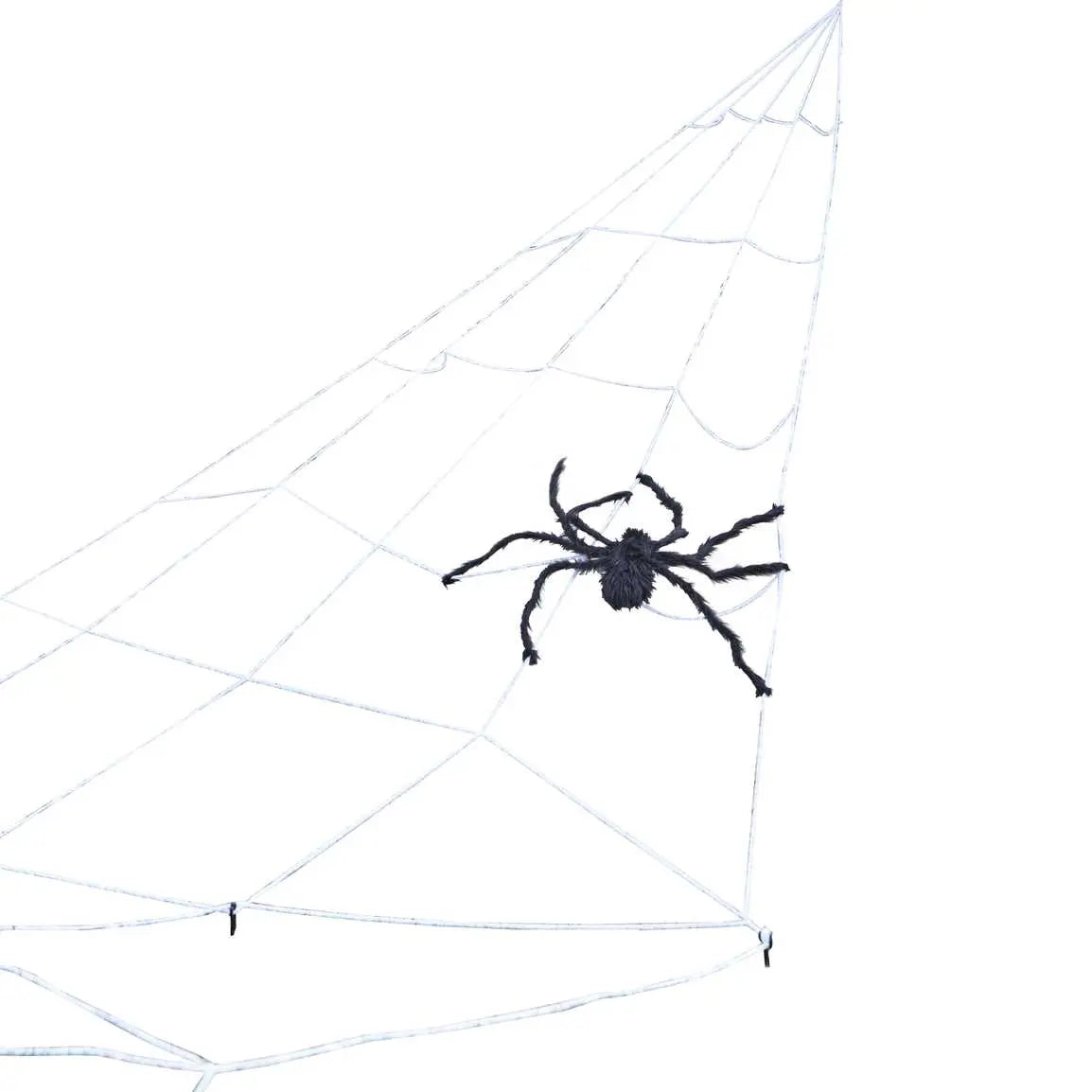 Giant Halloween Spider Web Decoration with Large Spider Ginger Ray