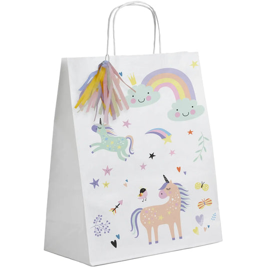 Gift Bags Unicorns & Rainbows - 6 pieces Folat