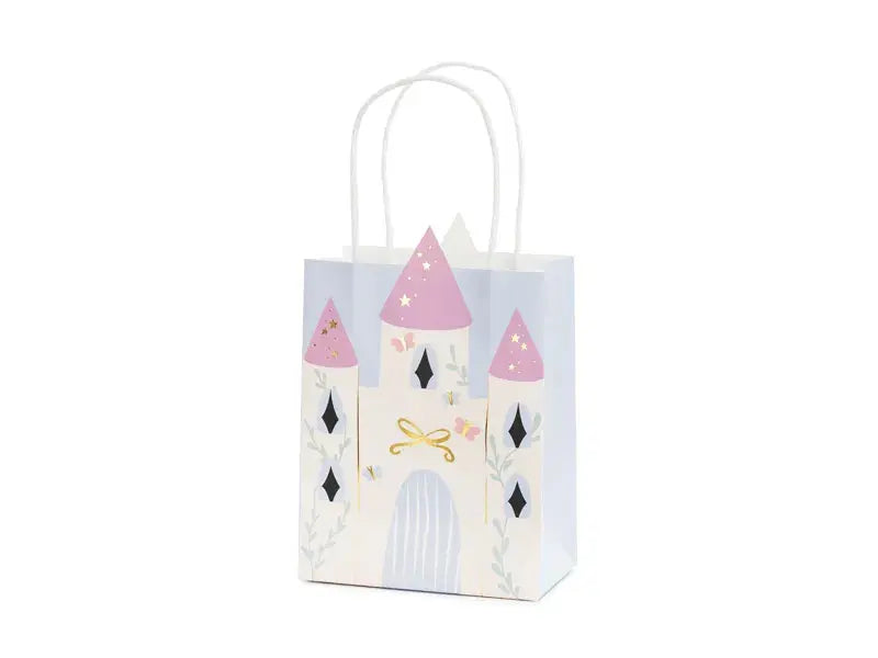 Gift bag Castle, 14 x 8 x 20 cm, mix Partydeco