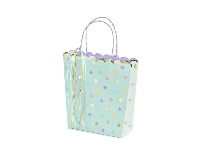 Gift bags Stars, mix, 22x23x8cm Partydeco