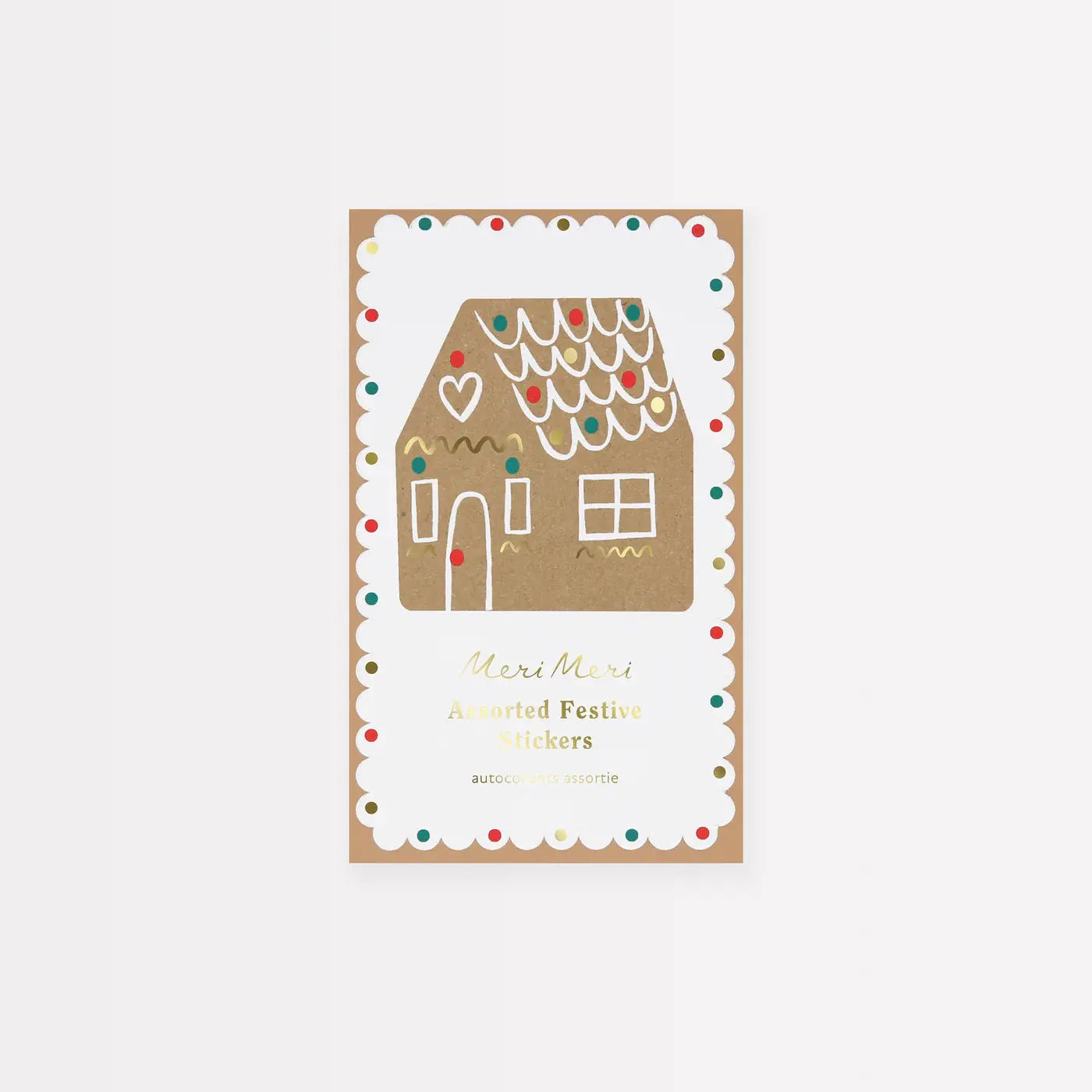 Gingerbread Stickers (x 50 sheets) Meri Meri