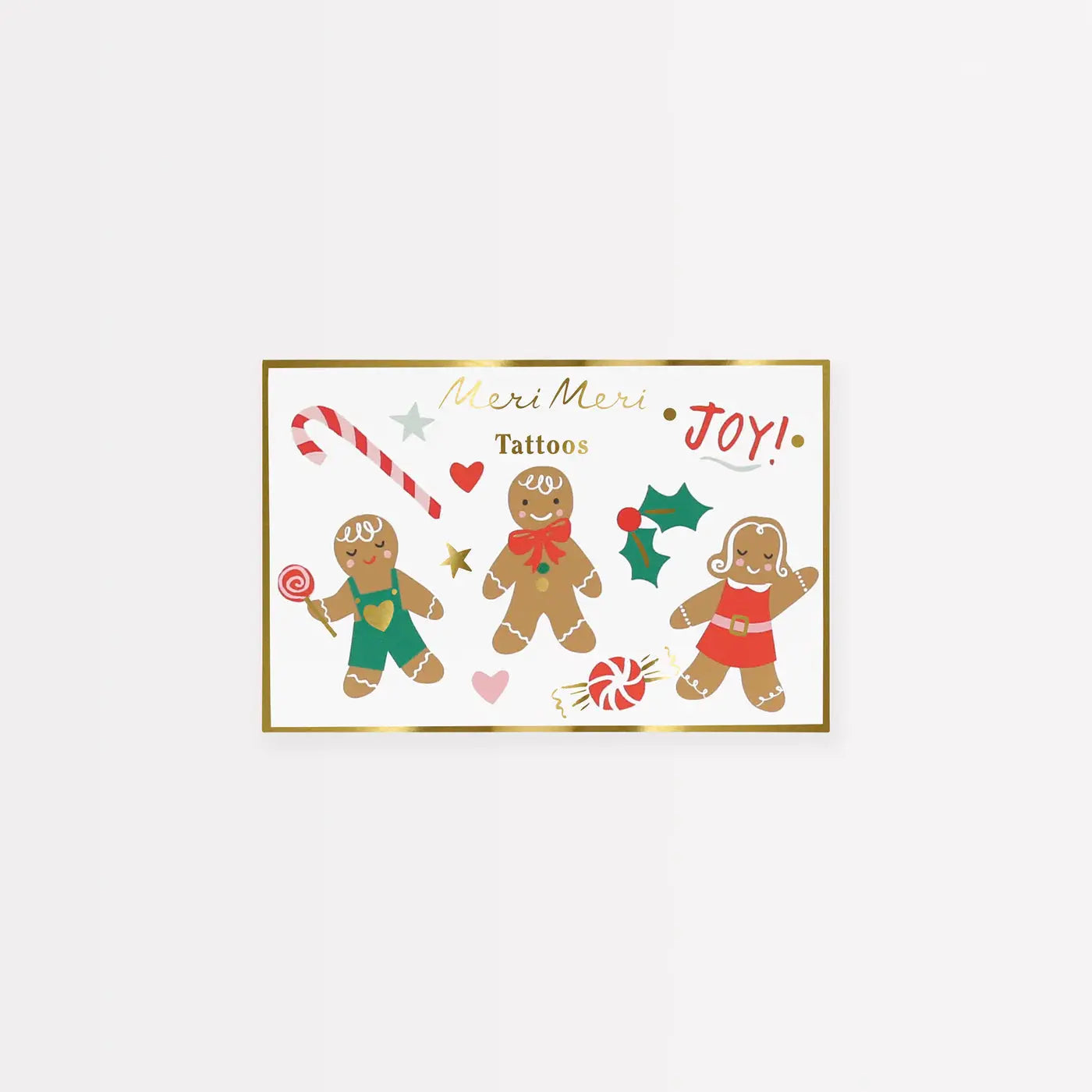 Gingerbread Temporary Tattoos Meri Meri
