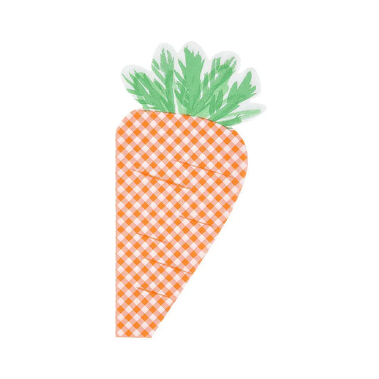 Gingham carrot napkins Meri Meri
