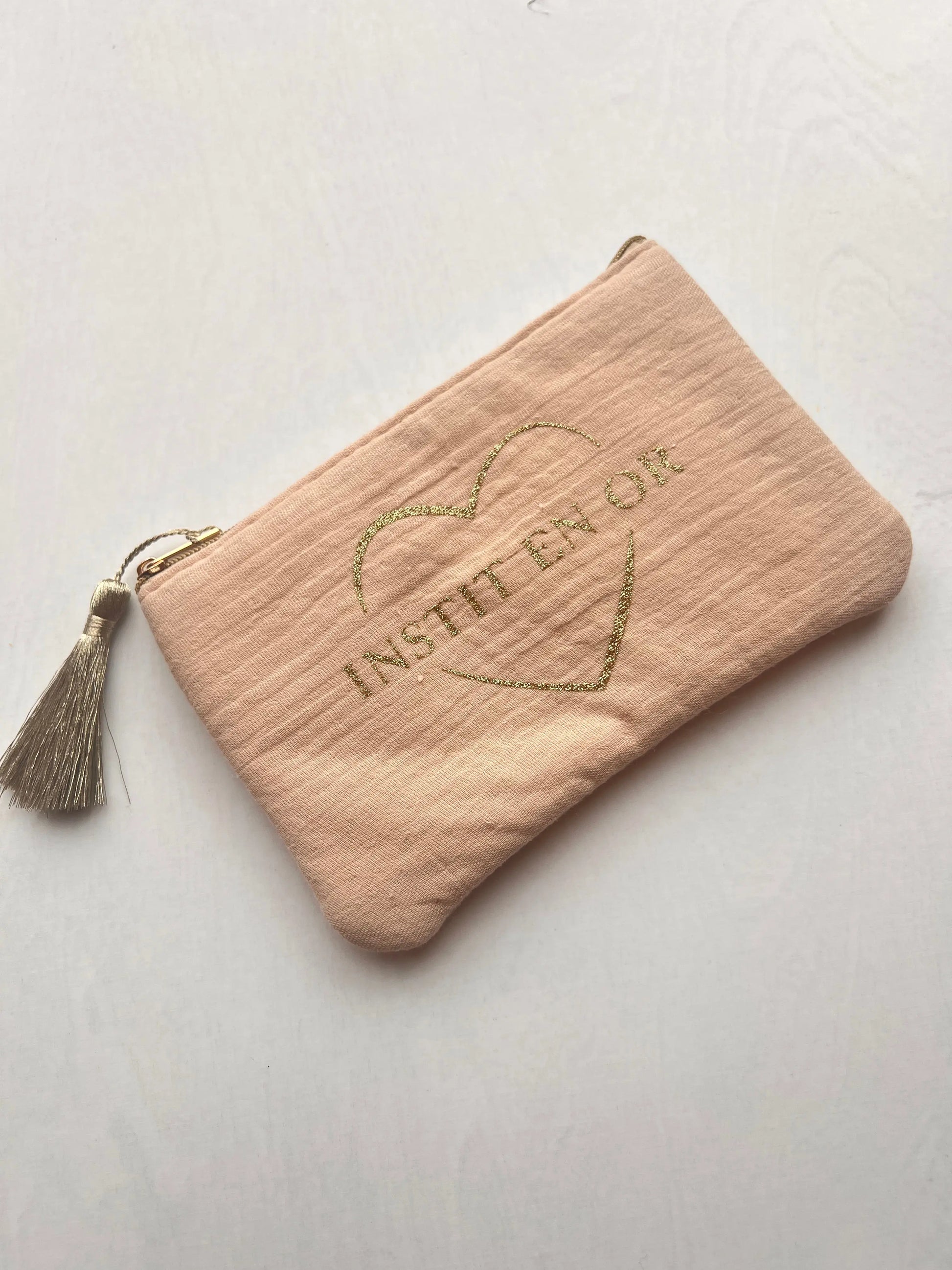 Glam bag - Instit en Or - Beige thepartyville