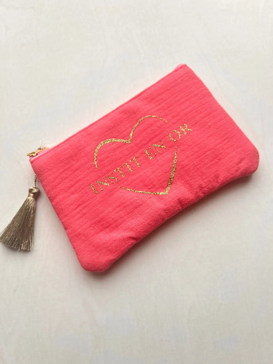 Glam bag - Instit en Or - Pink thepartyville