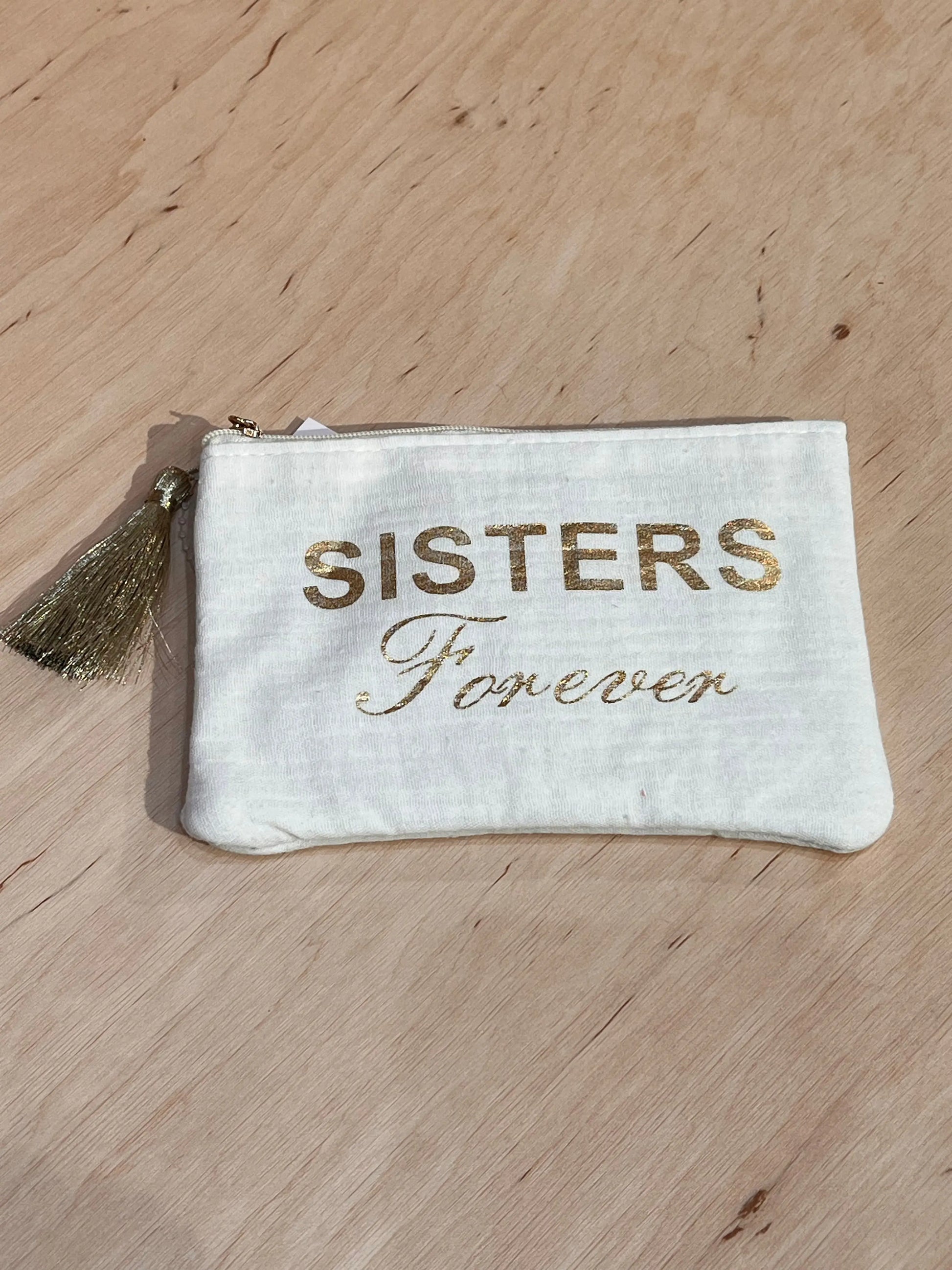 Glam bag - Sisters Forever - White thepartyville