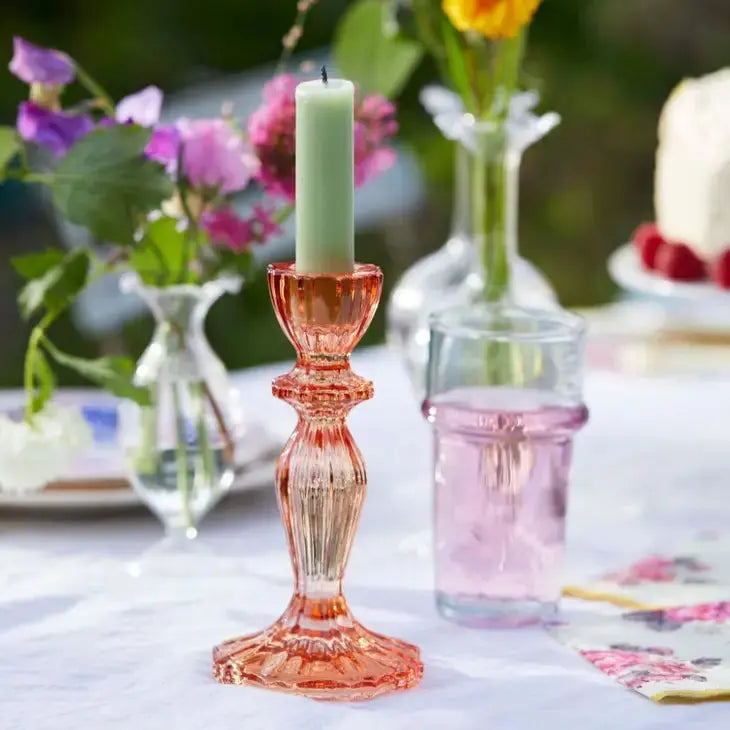 Glass Candle Holders Starter - Warm Colour Talking Tables