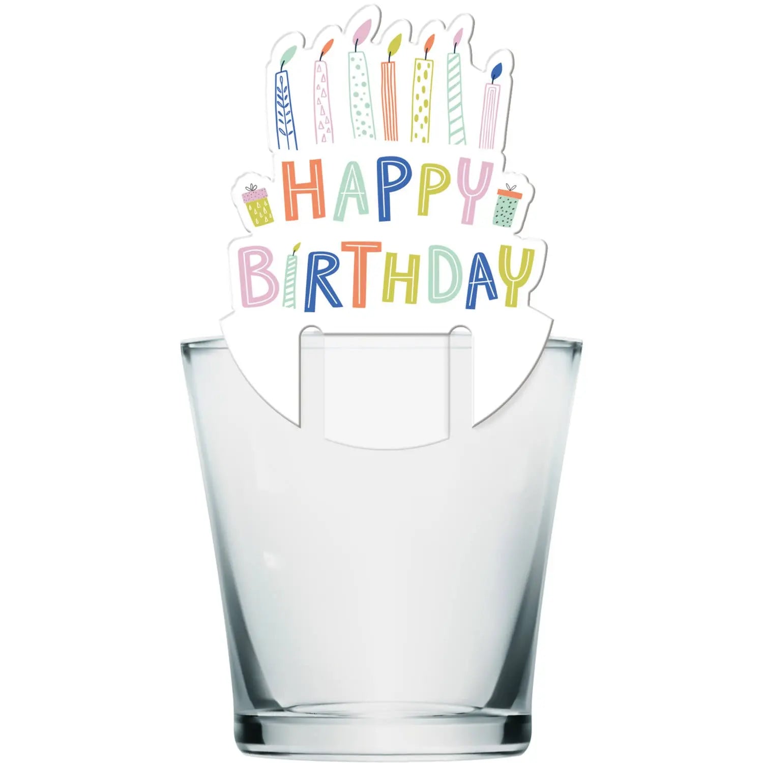 Glass markers Party Green - 6 pieces Folat