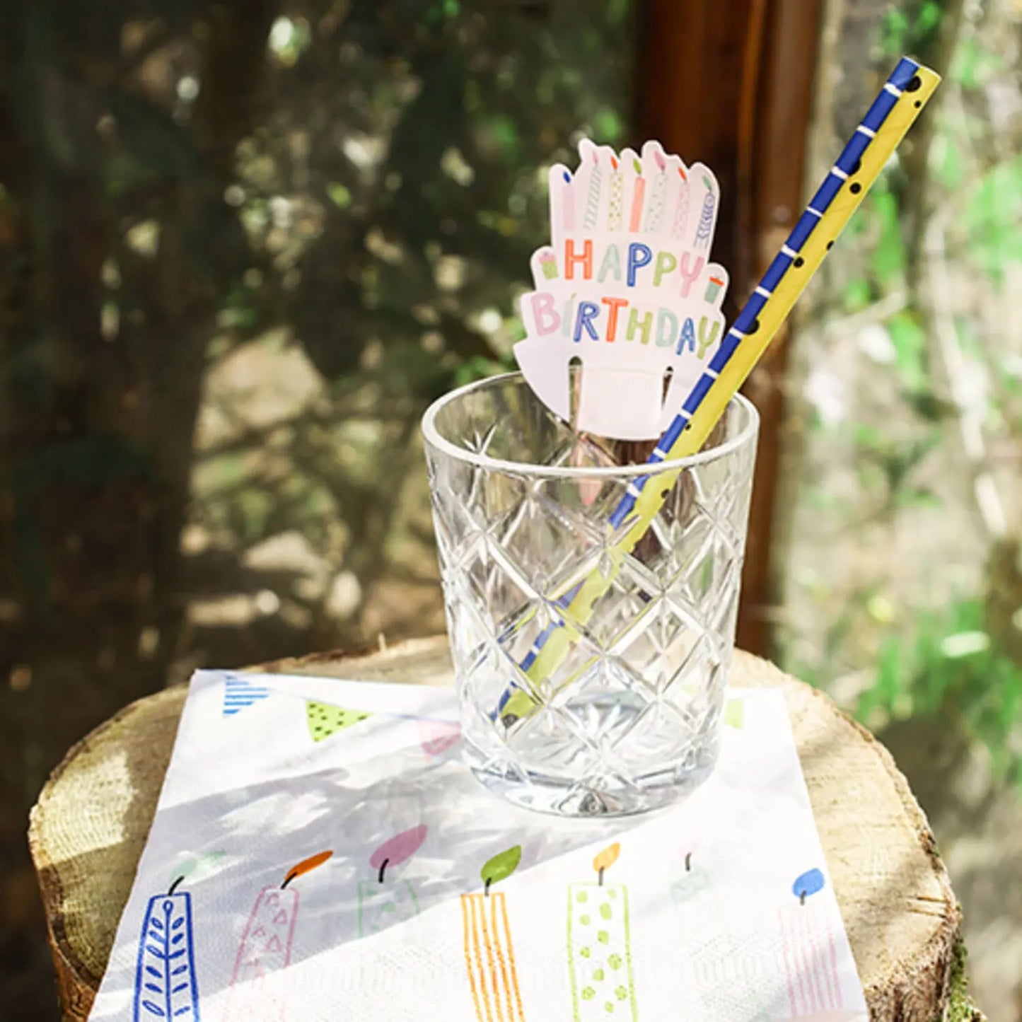 Glass markers Party Green - 6 pieces Folat