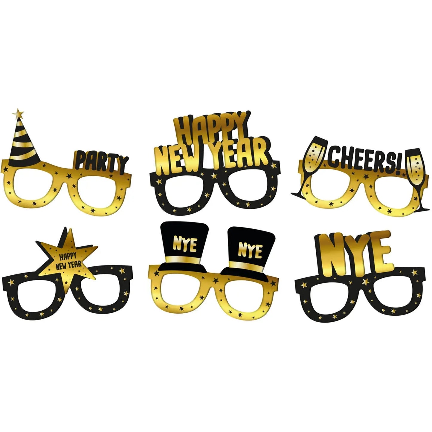 Glasses Paper - BlackGold HNY Folat