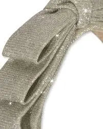 Glitter Bow headband - Silver Konges Slojd