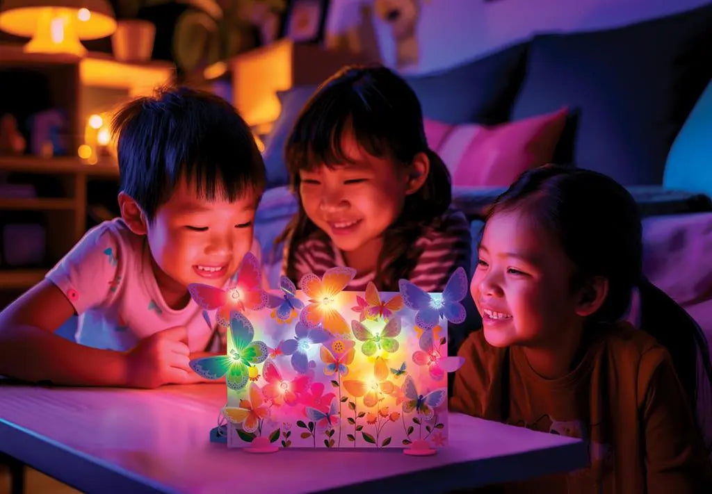 Glow 3D Butterfly Canvas Dam