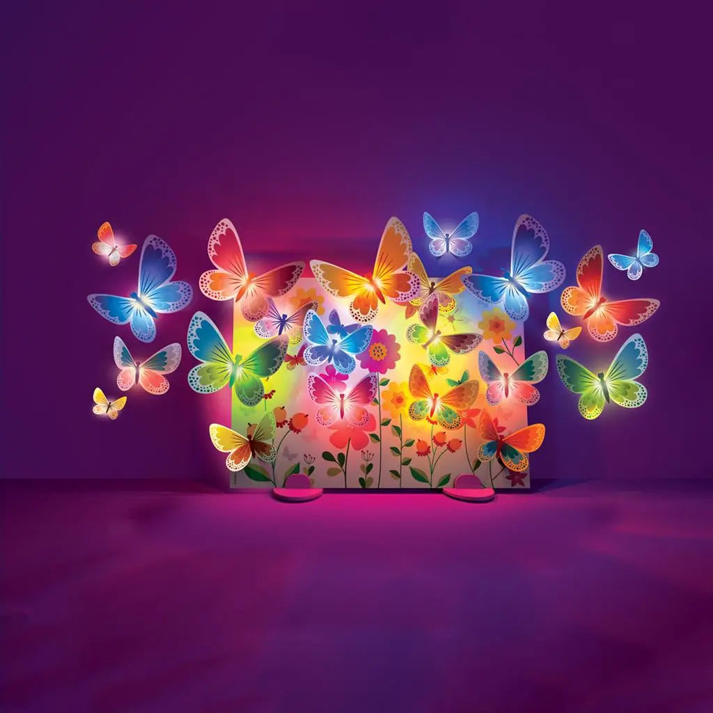 Glow 3D Butterfly Canvas Dam