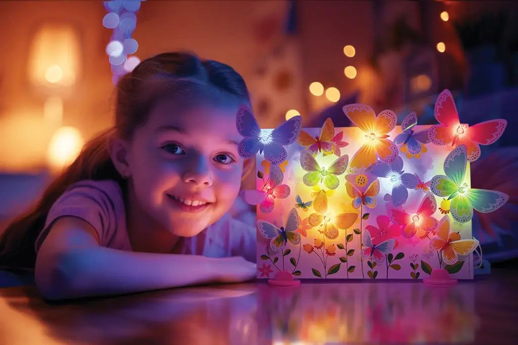 Glow 3D Butterfly Canvas Dam