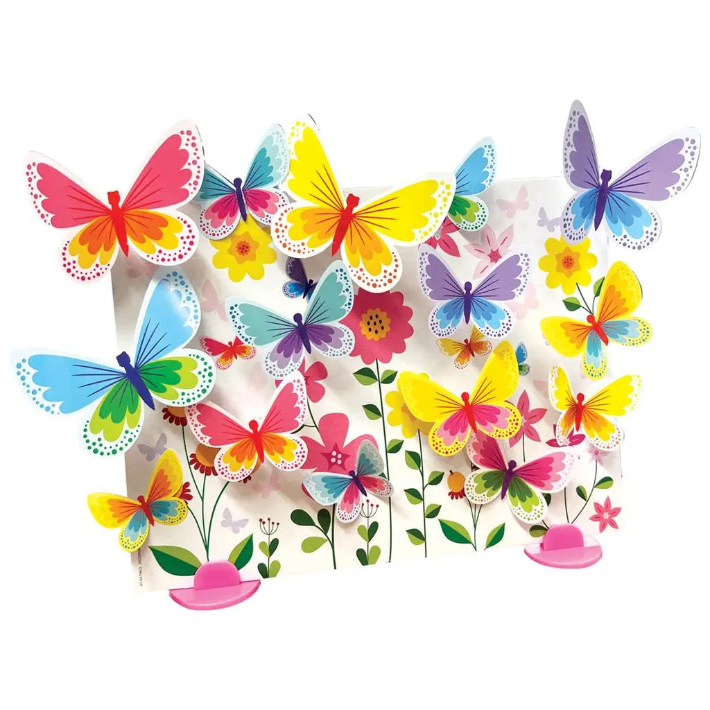 Glow 3D Butterfly Canvas Dam