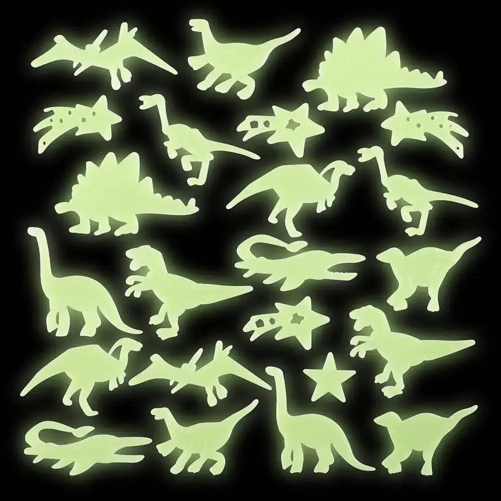 Glow In Dark Dinosaur Stickers 24ct - LLB Toys La Luna Bella - Toys