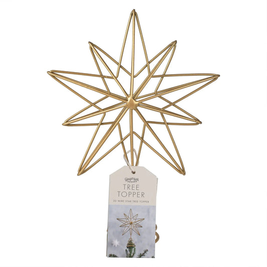 Gold Christmas Tree Star Topper Ginger Ray